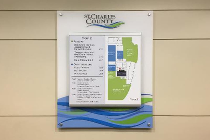 SCC wayfinding sign