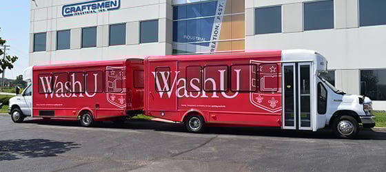 WashU Bus Wraps