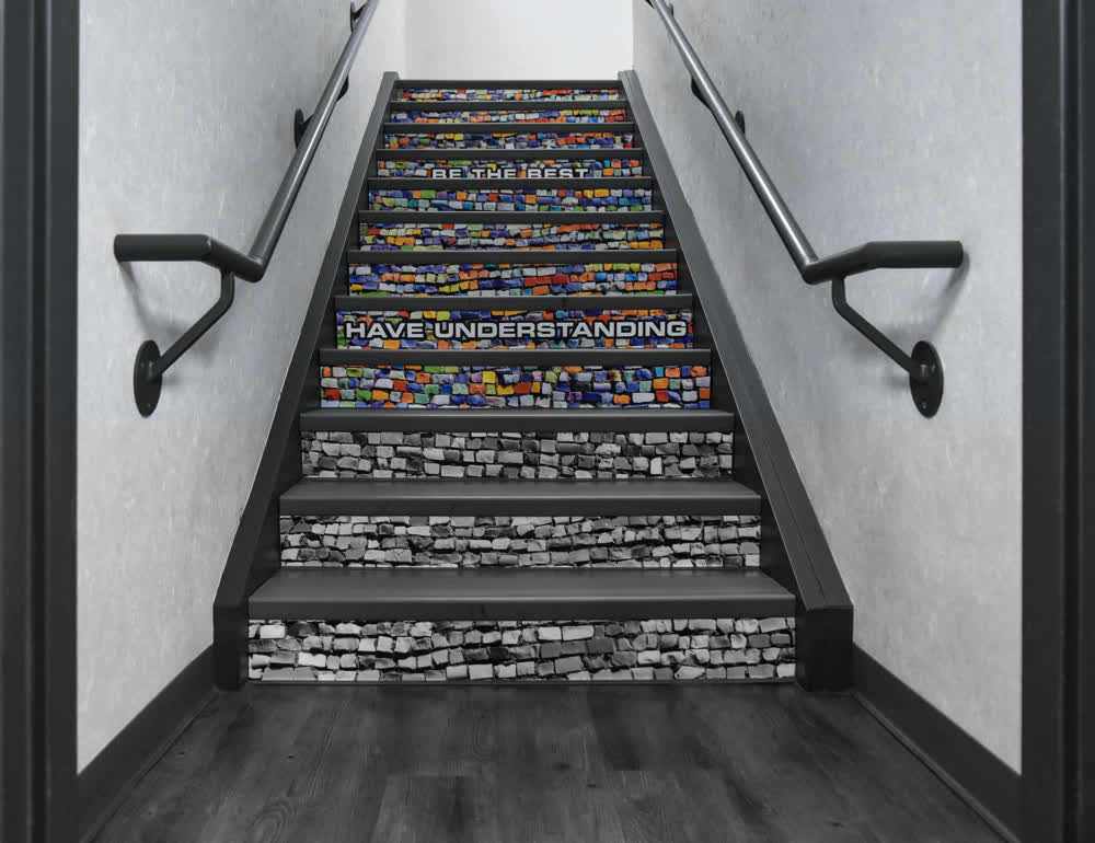 stairwell floor graphics